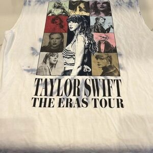 Taylor Swift The Eras Tour White Tank Top